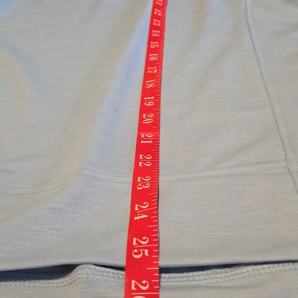 Dressin Sky Blue Soft Top Short Sleeve Hi-Lo Hem Boatneck Women Size XL - Picture 7 of 14